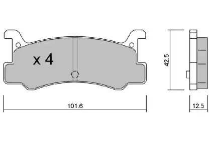 Комплект тормозных колодок, дисковый тормоз AISIN купить